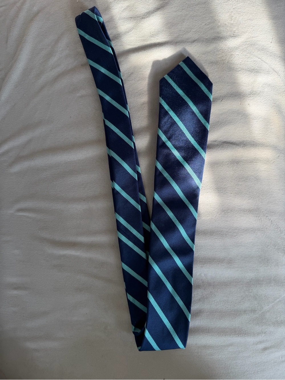J.CREW navy and teal tie